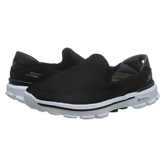 Skechers 斯凯奇 GO WALK 3系列 男款健步鞋 54062/B KW黑色+白色 41