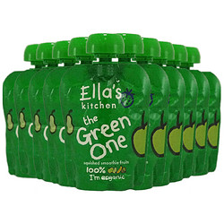 Ella's Kitchen 艾拉厨房 有机绿色婴儿果泥90g*10包