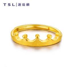 TSL 谢瑞麟 YM579 皇冠足金戒指