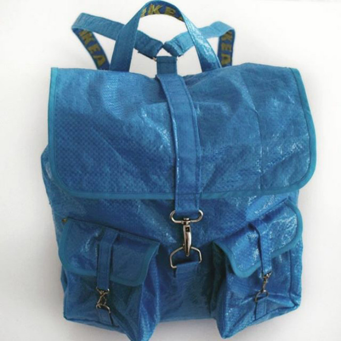 脑洞大开，宜家蓝色购物袋能做成多少种时尚单品？