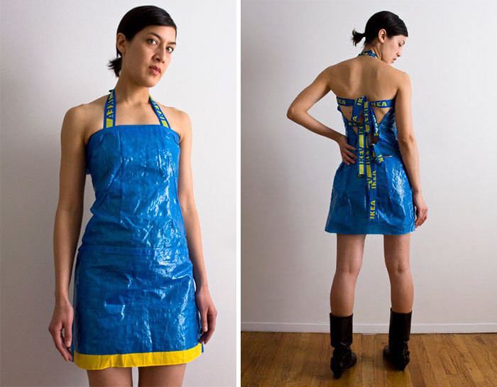 脑洞大开，宜家蓝色购物袋能做成多少种时尚单品？