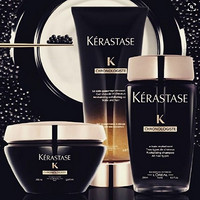 KÉRASTASE 卡诗 Chronologiste Revitalizing 黑钻鱼子酱精华 护发套装