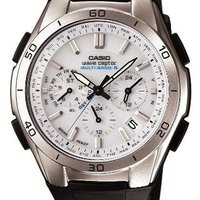 CASIO 卡西欧 WVQ-M410-7AJF 男士电波腕表 48.7mm 白色 黑色 橡胶