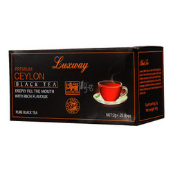 乐卡斯 锡兰红茶袋泡茶 50g（内含25袋）/盒 斯里兰卡进口