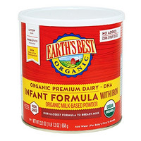 EARTH'S BEST Organic Infant Formula 有机含铁奶粉 658g