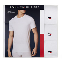 Tommy Hilfiger 汤米·希尔费格  09TCR01 男士经典圆领棉T恤 3件装
