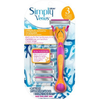 凑单品：Gillette 吉列 Simply Venus 女士剃毛刀 1刀架+4刀头