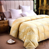 NICED 奈士迪 天丝提花贡缎90%白鹅绒被 春夏被 金色 200*230cm 