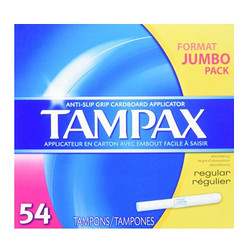 TAMPAX 丹碧丝 导管式卫生棉条 普通流量 54支*2包 *2件
