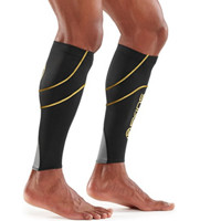 SKINS 思金斯 Essentials Calftights 男性梯度压缩护腿 黑色/黄色