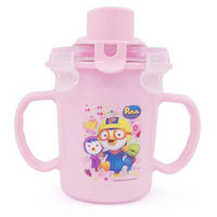 Pororo 啵乐乐 儿童双重不锈钢吸管水壶 250ml