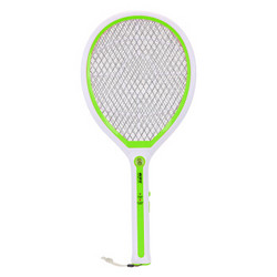【买二免一】康铭（KANGMING）LED电蚊拍充电式三层网面苍蝇拍环保节能KM-3806绿色