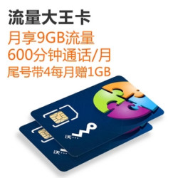 中国联通 流量大王卡（50元/月，300分钟国内、3.5G本地+500M国内流量）