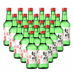 Jinro 真露 烧酒 韩国进口20.1°竹炭酒 360ml*20瓶