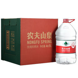 【京东超市】农夫山泉 饮用天然水5L*4瓶 整箱