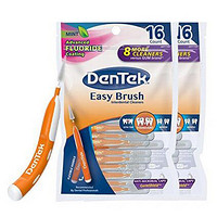 DenTek 德泰克 标准牙缝刷 16支*2件