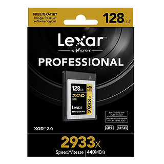 Lexar 雷克沙 Professional 2933x 128GB XQD 2.0 存储卡