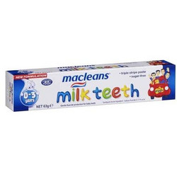macleans 低氟婴幼儿乳牙牙膏 可吞咽 0-3岁 63g