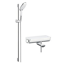 hansgrohe 汉斯格雅 飞雨Select150 99110004 手持花洒恒温龙头带下出水淋浴花洒套装