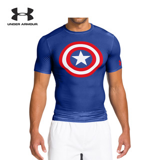 UNDER ARMOUR 安德玛 英雄系列 男子强力伸缩型短袖T恤
