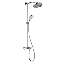 Hansgrohe 汉斯格雅 27215000 恒温三出水淋浴柱（240mm飞雨顶喷+飞雨120select 三速手持）