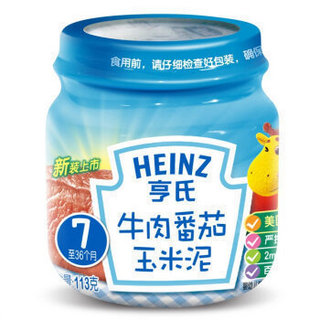 Heinz 亨氏 果泥 4段 牛肉番茄玉米味 113g