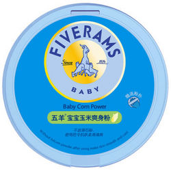 FIVERAMS 五羊 宝宝玉米爽身粉 100g 