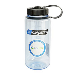 Nalgene 乐基因 美国进口水杯塑料运动水杯便携水瓶学生防漏随手杯子500ml 透明蓝682010-0421