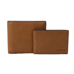 COACH 蔻驰 Sport Calf Compact ID 男士钱包