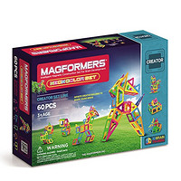 MAGFORMERS 麦格弗 磁力片Neon color set 霓虹灯套组 60片装（可赠送亚马逊熊） +凑单品
