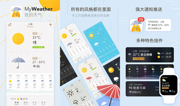 一场突如其来的暴雨,湿了衣衫乱了脚步,天气类App推荐