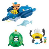 Octonauts 海底小纵队 CHJ04 舰队组合装 + T7014 灯笼鱼艇探险套装 +凑单品