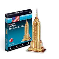 CubicFun 乐立方 3D立体拼图玩具 迷你建筑系列 帝国大厦