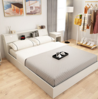 择木宜居 实木板式床 1.2米