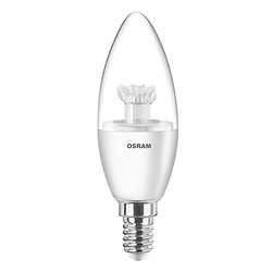 OSRAM 欧司朗 LED烛泡4.5W E14灯口 黄光透明烛泡