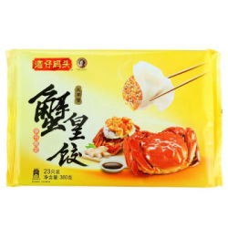 湾仔码头速冻水饺蟹黄饺360g23只
