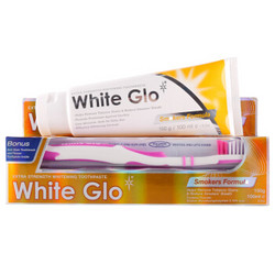 White Glo 惠宝 去烟渍烟味 套装（牙膏150g+牙刷1支+牙缝刷1包）