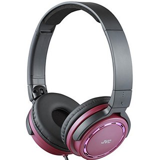 JVC 杰伟世 HA-S520-R 耳罩式头戴式有线耳机 黑色 3.5mm