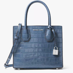 Michael Michael Kors Mercer Embossed-Leather 女士斜挎包