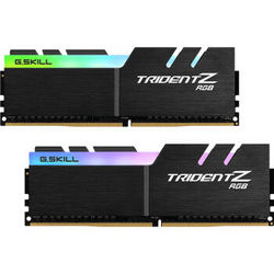 G.SKILL 芝奇 Trident Z RGB系列 DDR4 3000频率 16G(8Gx2)套装 台式机内存 RGB灯条(F4-3000C15D-16GTZR)