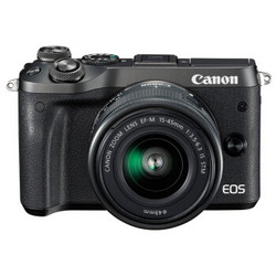 Canon 佳能 EOS M6（15-45）微型可换镜数码相机 黑色