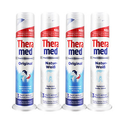 Theramed 泰瑞美 自然美白站立式牙膏100ml*4支 