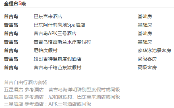 重庆/成都/深圳-泰国普吉岛6日往返机票+住宿
