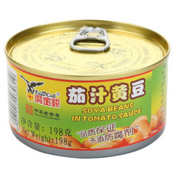 【京东超市】鹰金钱 茄汁黄豆罐头198g *2件