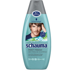 Schwarzkopf 施华蔻 Schauma 男士去屑无硅油洗发水 400ml*2瓶 