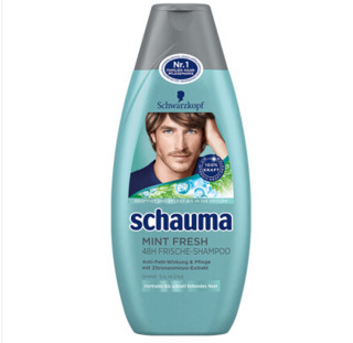 Schwarzkopf 施华蔻 Schauma 男士去屑无硅油洗发水 400ml