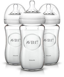 AVENT 自然原生 宽口径 玻璃奶瓶 240ml（3个装）