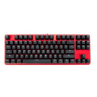 GANSS GK87   法拉利红 标准版全无冲游戏机械键盘红色 黑轴（PBT双色版）