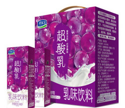 君乐宝 超酸乳 葡萄味乳味饮料250ml*12盒/礼盒装