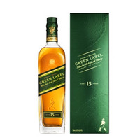 京东PLUS会员：JOHNNIE WALKER 尊尼获加 绿牌15年 调配型苏格兰威士忌 750ml